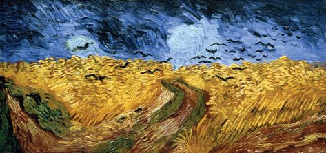 Wheat Field With Crows, Van Gogh Museum, Wheat Field, Van Gogh Paintings, Wheat Fields, Dutch Painters, Visual Texture, Post Impressionists, Crows