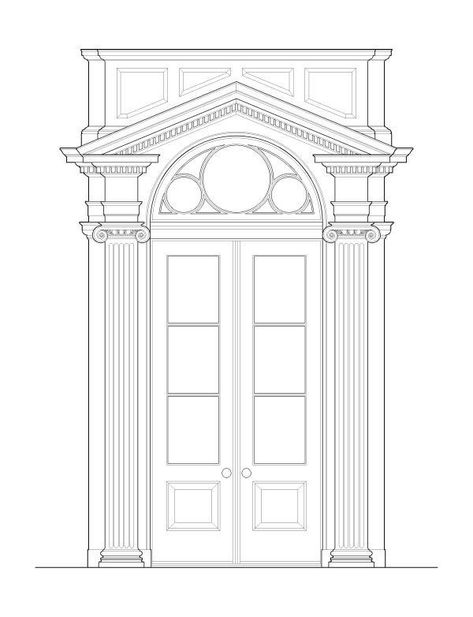 Classic Facade, Classic Villa, Classic House Design, Architecture Design Drawing, Architecture Drawing Art, A Beautiful Life, Baroque Architecture, Architectural Drawing, Classic Architecture