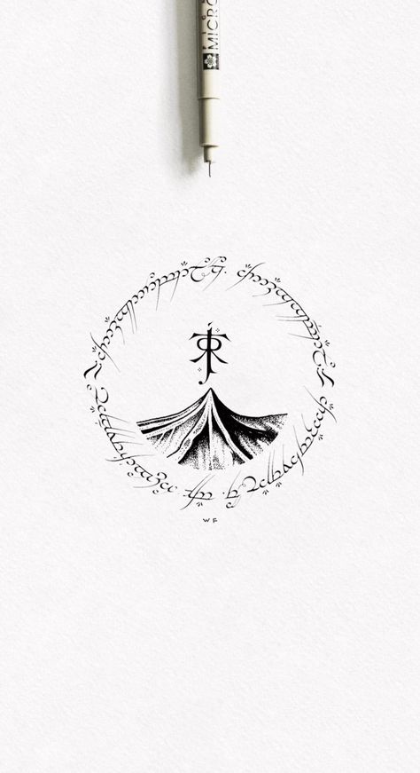 Lotr Tattoo Ideas, Lotr Tattoo, Bookish Tattoos, Star Wars Tattoo, Book Tattoo, Simple Graphic, Flash, Map, Tattoos