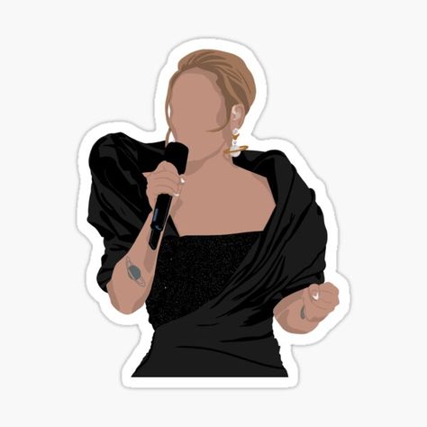 Singer Fanart, Women Singing, Adele Singer, Adele Lyrics, Adele Wallpaper, Adele Music, Adele Songs, God Sticker, Woman Singing