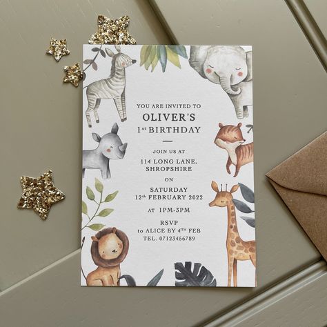 Safari Themed Invitation, Safari Birthday Invitation Template, Jungle Safari Birthday Invitation, Safari Ticket Invitation, Safari Layout Invitation, Safari Theme Party, Safari Birthday, Safari Party, Woodland Theme