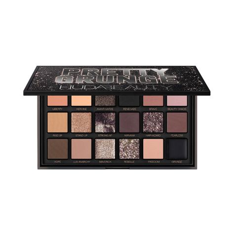 A smoky, cool-toned palette of wearable and versatile shades, including a black eye gloss and sparkly blacks and silvers, with finishes that range from matte nudes to multi-chromatic foils.Ingredient Callouts: Free of parabens, formaldehydes, formaldehyde-releasing agents, phthalates, mineral oil, retinyl palmitate, oxybenzone, coal tar, hydroquinone, sulfates SLS & SLES, triclocarban, triclosan, and contains less than one percent synthetic fragrance. It is also cruelty-free.What Else You Need t Grunge Eyeshadow, Siren Eyes, Styl Grunge, Glam Modern, Grunge Vibes, Black Gloss, Grunge Look, Flat Brush, Body Makeup