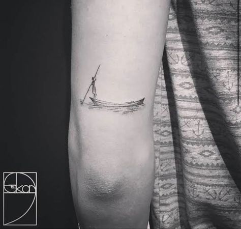 Minimal Tattoos For Men, Infected Tattoo, Vietnam Tattoo, Boat Tattoo, Tattoo Son, Minimal Tattoos, Tattoo Placements, Tattoo Minimal, Cool Forearm Tattoos