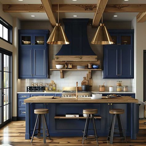 Scandinavian-Inspired Blue Kitchen Cabinets for Minimalist Elegance • 333+ Art Images Blue Kitchen Cabinets Ideas, Light Wood Texture, Columns Decor, Kitchen Cabinets Ideas, Blue Kitchen Cabinets, Cabinets Ideas, Dream Kitchens, Blue Cabinets, Lifestyle Ideas