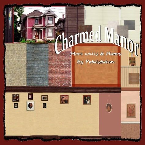 ModTheSims - *Charmed* Halliwell Manor Photo Set Charmed Manor, Charmed House, Walls With Pictures, Halliwell Manor, Kitchen Spice Racks, Wall Watch, Downloads Folder, Sims 2, Photo Set