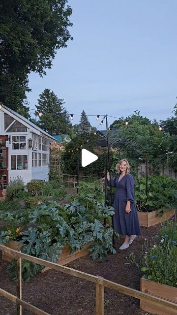 Danie Berger on Instagram: "My Dream Vegetable Garden is finished! 🍅 I love repurposing materials, so I used some old pallets I had lying around to craft a charming garden fence. I wanted it to be dainty and decorative - the perfect finishing touch to my garden vision! 😍  - I’m convinced this garden space is filled with magic. Our zucchini plants have been growing Jurassic, I can’t cut it back fast enough! 😂 Our tomatoes are finally turned red, the cucumber arch is growing and our pepper house is feeling HOT 🌶️!  - I love the way this space came together. Huge shout out to my community for pushing me to get this space done and fulfil the secret garden vision! The lights were the perfect magical touch and I can’t believe I have this Pinterest feeling space in my backyard ❤️ - After all Fairy Vegetable Garden, Lush Vegetable Garden, Garden Allotment Ideas, Allotment Ideas Inspiration, Fenced In Garden, Dream Vegetable Garden, Potager Garden Design, Biointensive Gardening, Vegtable Garden