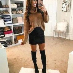 e6d8545daa42d5ced125a4bf747b3688 Winteroutfits Chic, Winter Fashion Outfits Dressy, Classy Winter Outfits, Winter Skirt Outfit, Winter Outfit Ideas, Rock Outfit, Fall Wear, Black Camel, Winter Skirt