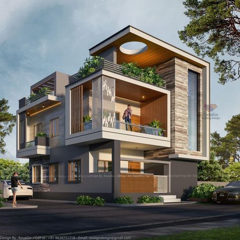 Exterior Corner Design, Corner Exterior Design, Corner Residence Elevation, Corner Villa Exterior Design, Modern Bungalow Elevation Design, Corner Bungalow Elevation, Modern Bunglow Elevations, Residence Design Architecture, Corner Home Elevation Design