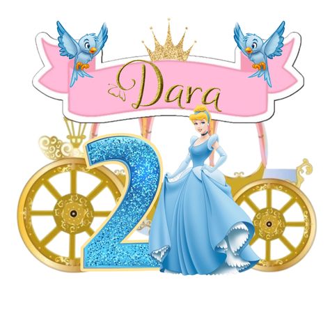 2024 Cake, Subway Art Printables, Cinderella Theme, Photo Cake Topper, Princess Decorations, Birthday Cake Topper Printable, Bolo Fake, Princess Cake, Subway Art