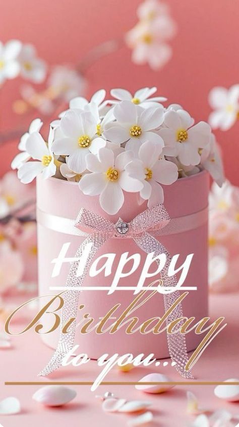 Happy Birthday For Her Flowers, Lady Birthday Wishes, Good Morning And Happy Birthday, Happy Birthday Pretty Lady, Happy Birthday Beautiful Lady, Hbd Happy Birthday, Happy Birthday Lady, Happy Birthday Pretty, Happy Birthday Flowers