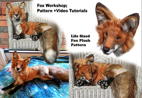 Fox Plushie Pattern, Fox Plush Pattern, Plush Pattern Free, Whimsy Witch, Doll Fox, Fox Plushie, Fiber Crafts, Doll Plushies, Plushie Patterns