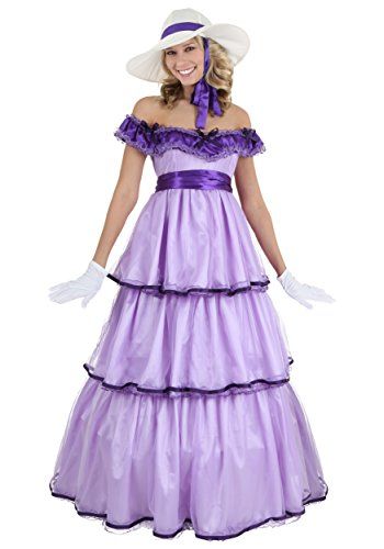 #HalloweenCostumes Southern Belle Outfit, Southern Belle Costume, Belle Halloween, Amazon Halloween, Belle Outfit, Southern Belle Dress, Purple Clothing, Easter Dresses For Toddlers, Belle Costume