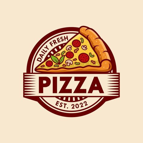 emblema vectorial de pizzería en la pizarra. plantilla de logotipo de pizza. emblema vectorial para cafetería, restaurante o servicio de entrega de alimentos. Pizza Restaurant Logo, Mr Pizza, Pizza Business, Pizza Sign, Pizza Vector, Pizza Truck, Pizza Branding, Silhouette Cameo 4, Collage Des Photos