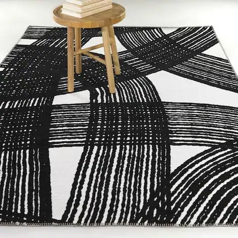 Search for Black And White Rug | Discover our Best Deals at Bed Bath & Beyond Black And White Area Rug, Room Pieces, Fish Room, Decor Shelves, Dark Decor, Fishing Room, Home Decor Shelves, Living Room Decor Inspiration, House Color Schemes