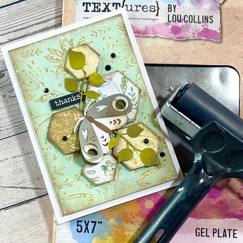 Lou Collins Crafts (@loucollinscrafts) • Instagram photos and videos Lou Collins, Gel Plate, Autumn Cards, Printed Plates, Fall Cards, My Youtube Channel, New Video, Art Craft, Instagram A