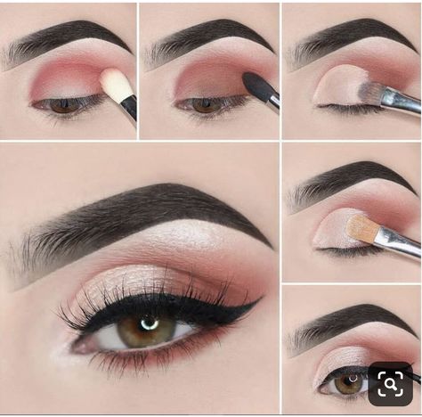 Eye Makeup Tutorial For Beginners, Natural Eyeshadow Looks, Rosa Make-up, Teknik Makeup, Easy Eye Makeup Tutorial, Make Up Diy, Step By Step Makeup, Everyday Eyeshadow, Natural Eye Makeup Tutorial