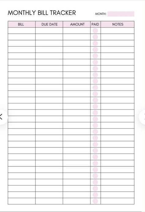 Simple Budget Template Free Printable, Cute Budget Template, Bills Organization Ideas, Free Budget Printables, Saving Money Chart, Money Chart, Money Saving Methods, Money Saving Techniques, Budget Planner Template