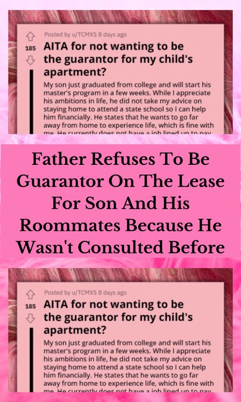 Father Refuses To Be Guarantor On The Lease For Son And His Roommates Because He Rent Receipt, Application Cover Letter, Real Estate Forms, Rental Application, Application Letters, Lease Agreement, Personal Responsibility, State School, Far From Home