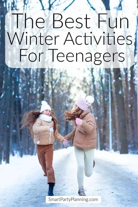 Selection of winter activities for teens that will quickly relieve the winter boredom. There are plenty of indoor and outdoor activities that will keep them occupied throughout the cold season. Here you will find great ideas for all family members which will encourage quality time together. Snow Day Activities For Teens, Winter Youth Group Activities, Winter Activities For Teens, Snowday Activities, Winter School Activities, Chore Ideas, Dollar Diy, New Years Ideas, Youth Conference