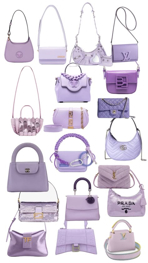 Purple Bag Aesthetic, Egyptian Inspired Jewelry, Classy Purses, My Style Bags, Luxury Bags Collection, Cute Shoes Heels, Purple Bag, Fashion Vocabulary, Girly Bags