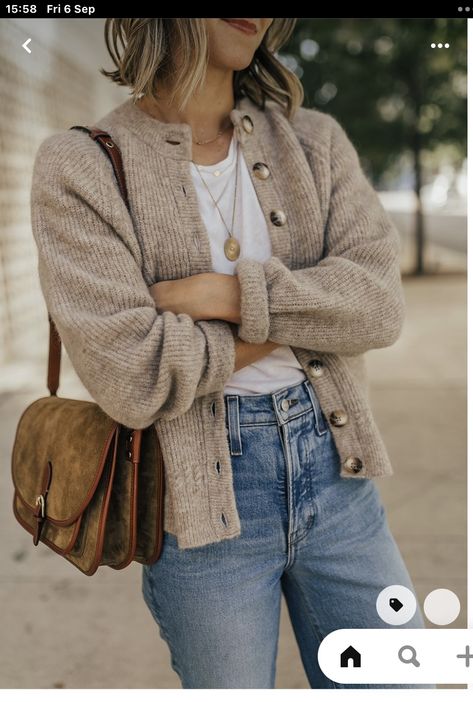 Oatmeal Cardigan, Looks Pinterest, Button Sweater, Fashion Board, 2024 Fashion, Clothing Ideas, Style Board, Shopping List, Fashion Inspiration