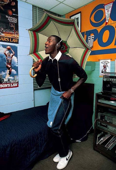 Michael Jordan way back when.  Check out the Marques Johnson poster on the wall. Michael Jordan Unc, Michael Jordan Photos, Jeffrey Jordan, Michael Jordan Pictures, Michael Jordan Basketball, Jordan Jersey, Basketball Photography, Jordan Basketball, Nba Pictures