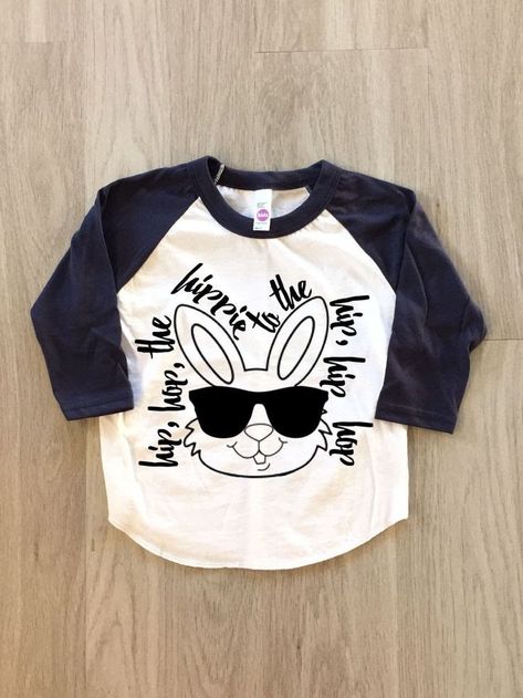 Hip Hop Easter, Baby Boy Easter, Easter Shirts For Boys, Easter Paintings, Easter Buckets, Easter Shirts, Vinyl Style, Easter Bunny Shirts, Boys Outfits