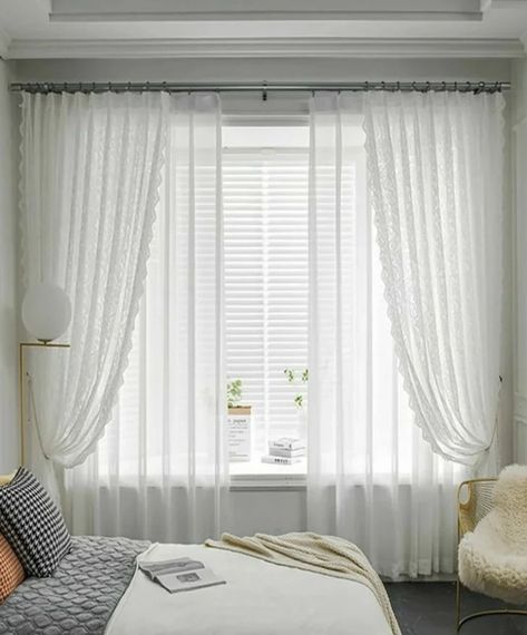 Single Panel Curtain, Cozy Furniture, Living Room Decor Inspiration, Pearl Decor, French Country Decorating, Curtains Living Room, White Collar, Bedroom Makeover, Home Collections