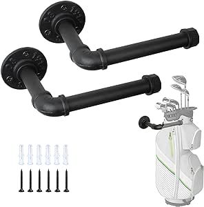 BiJun Wall Mount Golf Bag Storage Rack,Golf Bag Holder Garage Golf Bag Organizer Golf Bag Stand Golf Bag Storage Rack Hangers for Storage Space for Garage Golf Bag Storage Diy, Golf Bag Storage, Garage Detached, Bag Stand, Golf Bag, Bag Organizer, Wellness Center, Wall Storage, Bag Holder