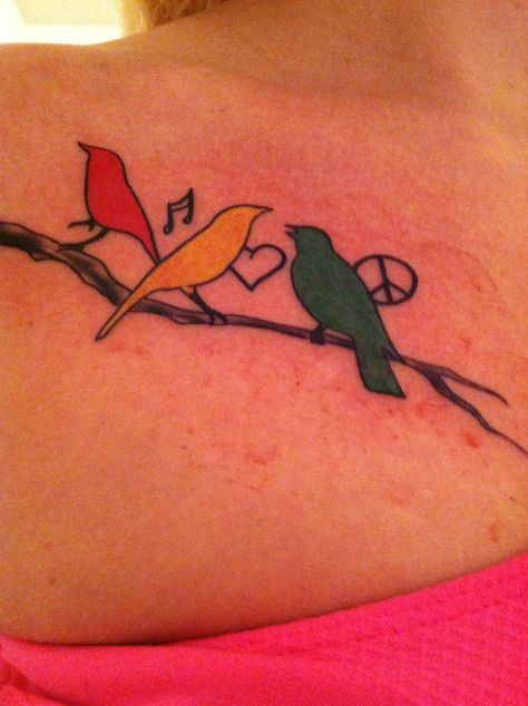 Bob marley three little birds Three Little Birds Tattoo, Rasta Tattoo, Little Birds Tattoo, Three Birds Tattoo, Bob Marley Tattoo, Bird Tattoo Men, Little Bird Tattoos, Bird Tattoo Meaning, Tattoo Tiny