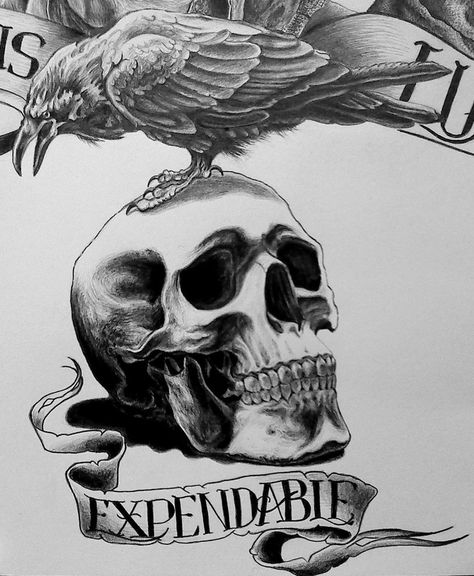 Expendables Truck, Tat Stencils, White Dove Tattoos, The Expandables, Expendables Tattoo, Shoulder Armor Tattoo, Scorpion King, Crow Tattoo Design, Cubs Tattoo