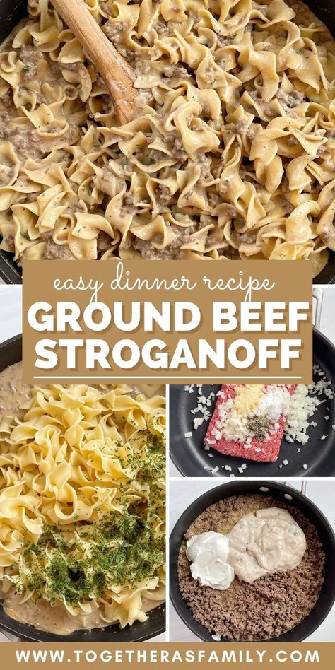 Recipe For Ground Beef, Ground Beef Stroganoff, Easy Ground Beef, Beef Casserole Recipes, Ground Beef Recipes For Dinner, Beef Stroganoff, Easy Casserole Recipes, Beef Recipes Easy, Beef Dinner