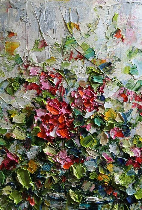 Learn All About Impasto Paintings - Bored Art                                                                                                                                                                                 More Thick Oil Painting, Impasto Paintings, Oil Painting Palette, Konst Designs, Illustration Kunst, Painting Texture, Palette Knife Art, Painting Palette, Hand Painted Wall Art