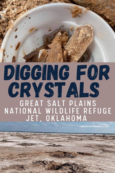 Oklahoma Attractions, Salt Plains, Oklahoma Vacation, Selenite Crystals, Oklahoma Travel, Family Projects, Tent Site, Active Family, Family Vacation Destinations