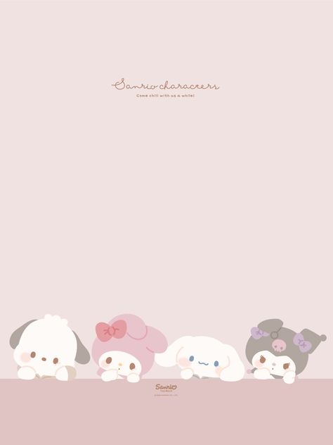 Wallpaper Ipad Sanrio, Sanrio Template, Keyboard Themes Wallpaper, Walpaper Hello Kitty, My Melody Wallpaper, Doraemon Cartoon, Portrait Background, Bunny Wallpaper, Sanrio Wallpaper