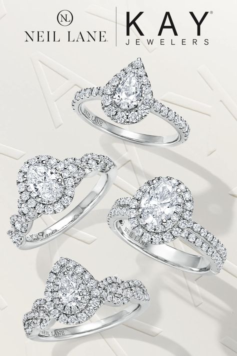 Roll out the red carpet for love with a glamorous engagement ring by the legendary Hollywood designer Neil Lane. Jared Rings, Glamorous Engagement Rings, Neil Lane Engagement Rings, Neil Lane, Purple Nail Designs, Pear Cut Engagement Rings, Kay Jewelry, Dream Engagement, Dream Engagement Rings