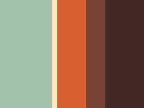 "Oregon" by Legumina Oregon Color Palette, Mars Color Palette, 70s Color Palette, Colour Stripes, Vintage Colour Palette, Mid Century Colors, Retro Color Palette, Retro Background, Bedroom Color Schemes