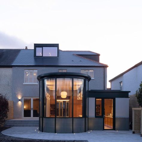 Window Extension, Semi D, Dublin House, Georgian Terrace, Brick Arch, Victorian Townhouse, Glass Extension, Compact House, Modern Extension