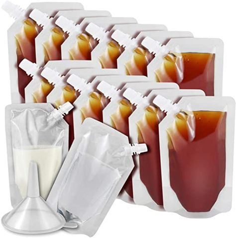 Liquor Pouches, Drink Bag, Liquor Flask, Wine Tools, Food Packaging Design, Cool Bars, Food Packaging, Liqueur, Funnel