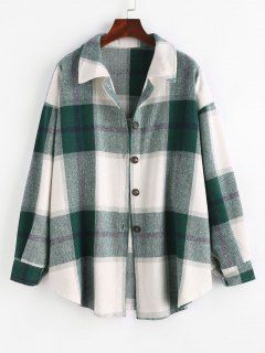 Check Shirts For Women, Green Plaid Shirt, Jacket Store, Check Shirts, Flannel Women, Vert Olive, Casual Vest, Costume Intero, Long Sleeve Plaid Shirt