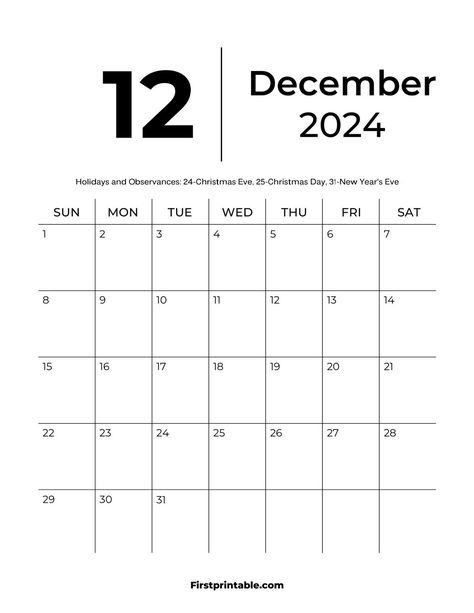 Free Printable, Editable & Fillable December Calendars 2024 with holidays | Blank | 35 + Templates Printable Calendar Design, Booking Calendar, Editable Monthly Calendar, Free Printable Monthly Planner, Fillable Calendar, December Month, Smart Goals Worksheet, Shape Worksheets For Preschool, Calendars 2024