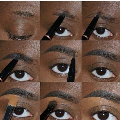 Did u know it is really this easy? Just keep it simple . Get yourself a brown/dark brown eyebrow pencil and some LA pro concealer (a shade or 2 lighter than your skin tone) and keep practicing the routine.  I know a lot of you guys know this already so pleased tag a friend who doesn't.  #teeka4didyouknowseries Don't forget to follow us for more beauty tips tricks and trends. #teeka4 Eyebrow Pencil Tutorial, Lily Collins Eyebrows, Uneven Eyebrows, Black Makeup Looks, No Eyebrows, Eyebrow Concealer, Instagram Eyebrows, Eyebrow Before And After, Brown Eyebrow Pencil