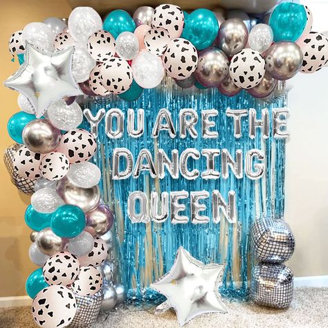 JeVenis You are the Dancing Queen Decoration You are the Dancing Queen Balloons You are the Dancing Queen Banner You are the Dancing Queen Sign 70s Disco Decoration 70s Disco Party Supplies : Amazon.co.uk: Toys & Games Mamamia Party, Dancing Queen Bachelorette, Dancing Queen Party, Queen Sign, Birthday 17, 70s Disco Party, Disco Decorations, 30th Bday, Queen Birthday