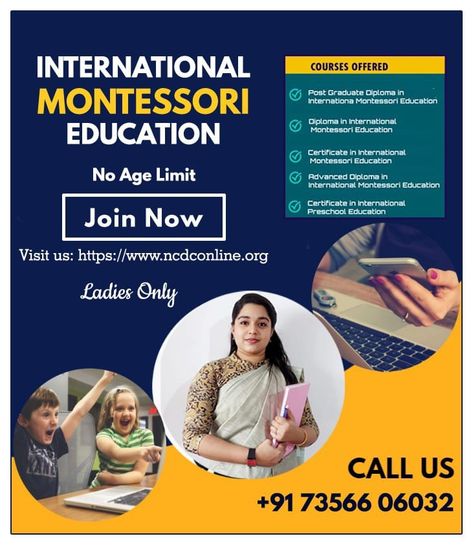 “A gifted teacher is not only prepared to meet the needs of today’s child but is also prepared to foresee the hopes and dreams in every child’s future.” Admission started... Join us to build a successful career in Montessori Education!! Admission Open!! #admissions National Child Development Council http://www.ncdconline.org http.//wa.me/+917356606032 Admission Post, Montessori Teaching, Montessori Teacher, Admissions Poster, Education Certificate, Teaching Teachers, Montessori Education, Montessori Classroom, Preschool Education