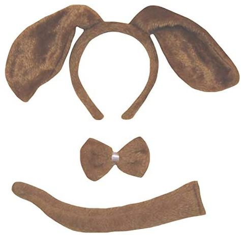 Petitebelle Long Ear Dog Headband Bowtie Tail 3pc Costume (One Size, Brown) : Amazon.co.uk: Toys & Games Puppy Costume For Kids, Dog Headband, Dachshund Costume, Dog Ears Headband, Cute Dog Costumes, Dog Tutu, Puppy Costume, Black And White Dog, Funny Costumes