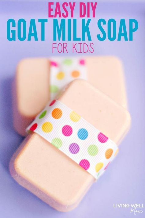 Homemade Soap Without Lye, Soap Without Lye, Diy Goat Milk Soap, Homemade Goat Milk Soap, Diy Soap Bars, Savon Diy, Fall Essential Oils, Kids Recipe, Diy Soap Recipe