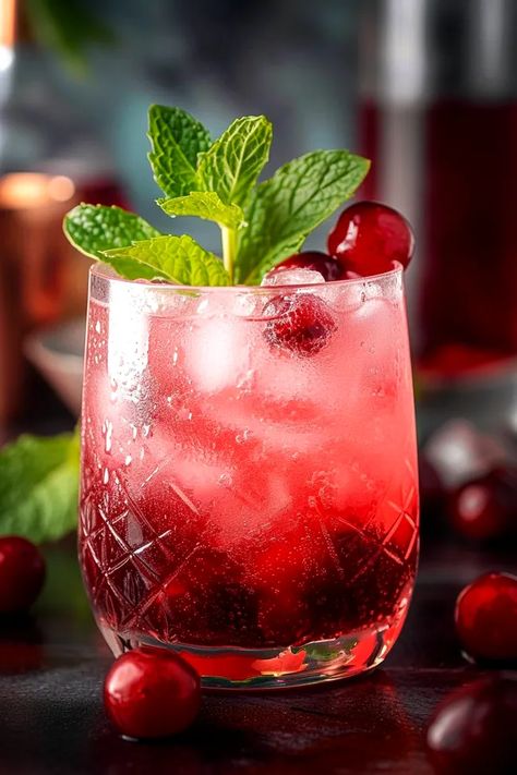 Vibrant Cherry Spritz - SnackSeek Vodka Tonic, Drink Syrups, Cherry Cocktail, Cherry Liqueur, Cocktail Ideas, Refreshing Cocktail, Gourmet Snacks, Quick Bite, Tonic Water