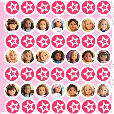 Daisy Celebrates!: American Girl Birthday Party Printable Files American Girl Themed Birthday Party, American Girl Party Ideas, American Girl Doll Printables, American Girl Printables, American Girl Cakes, American Girl Party, Girls Tea Party Birthday, American Girl Dress Pattern, American Girl Birthday Party