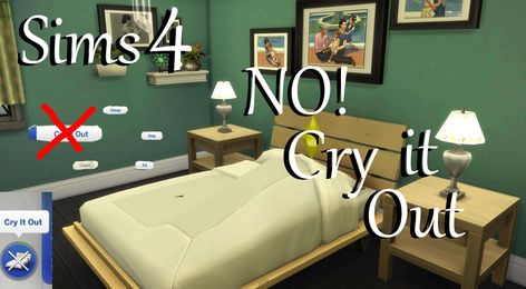 Mod The Sims - NO! Cry it Out! Cry It Out, New Toilet, Bed Tent, Under The Moon, Small Changes, Cut And Paste, Sims 4 Mods, The Sims, No More