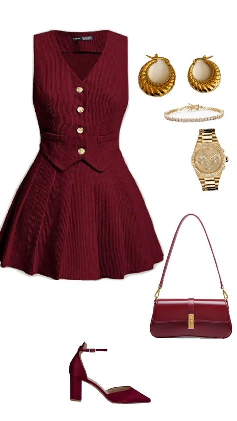 #red #outfitinspo# fashion #gold #collage #oldmoneyoutfits Red Fashion Aesthetic, Dress With Red Heels, Red Heels Outfit, Old Money Elegant, Casual Old Money, Outfit Old Money, Money Clothes, Old Money Outfit, Business Casual Outfit